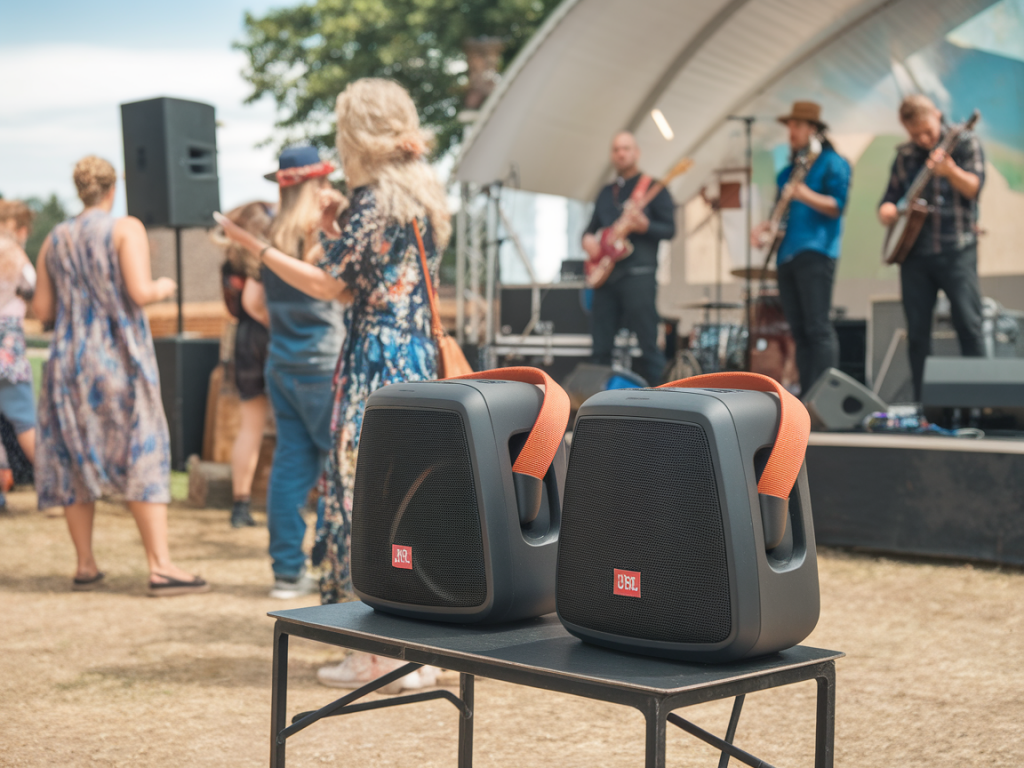 Quel pack jbl eon choisir pour un village exposant de 500 personnes et comment le positionner pour un son homogène