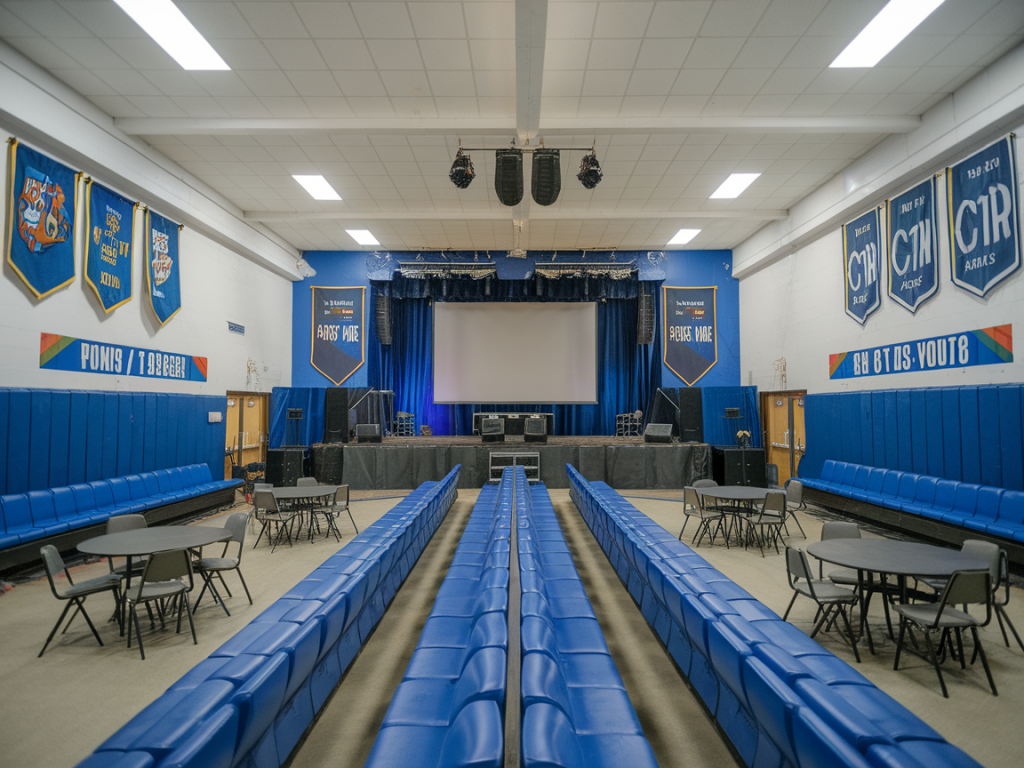 Comment transformer une salle polyvalente en espace « fan zone » avec un budget limité