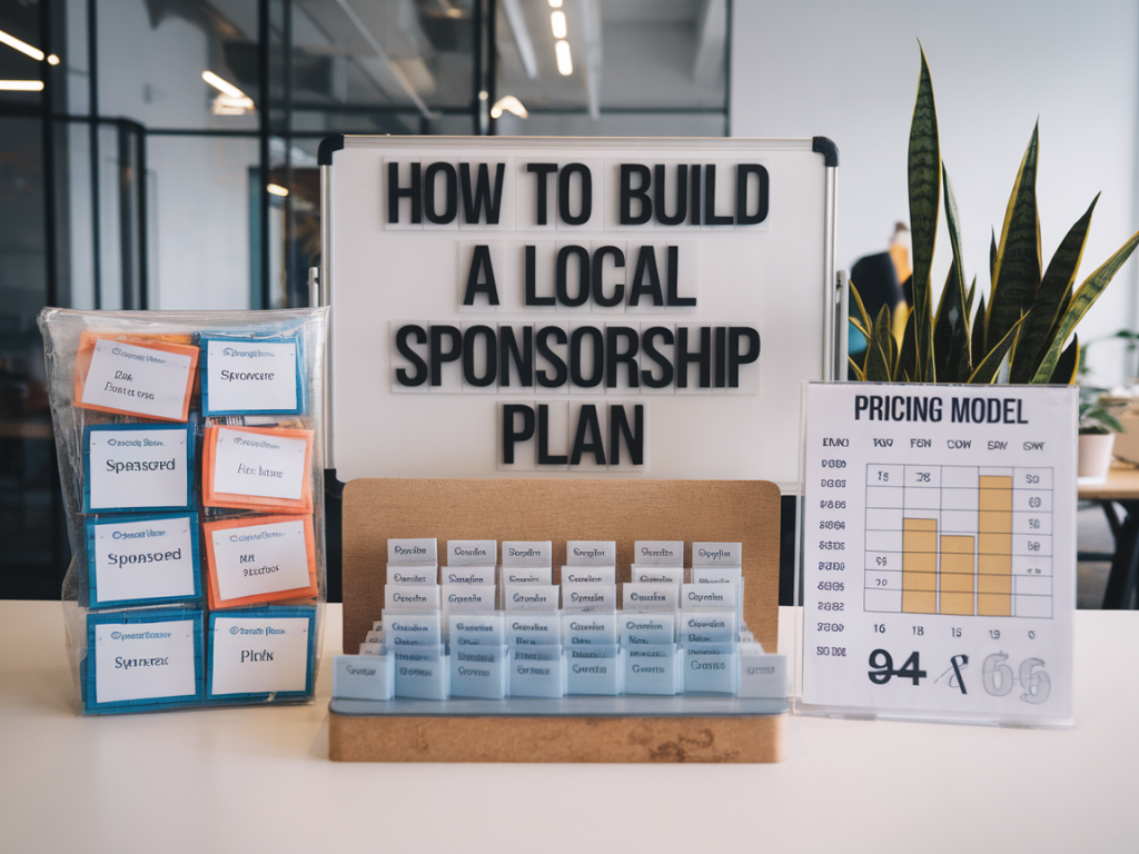 Comment construire un plan de sponsoring local rentable : packs, contreparties et modèle de tarification
